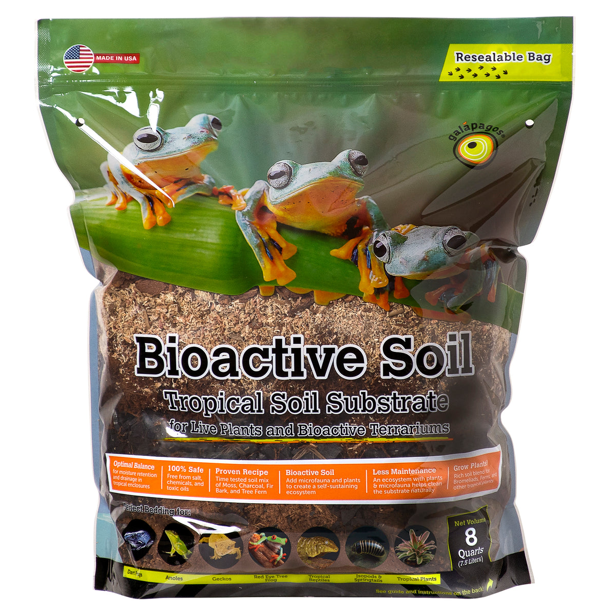 BioActive Soil Mix 8qt – Galapagos Reptile Gear